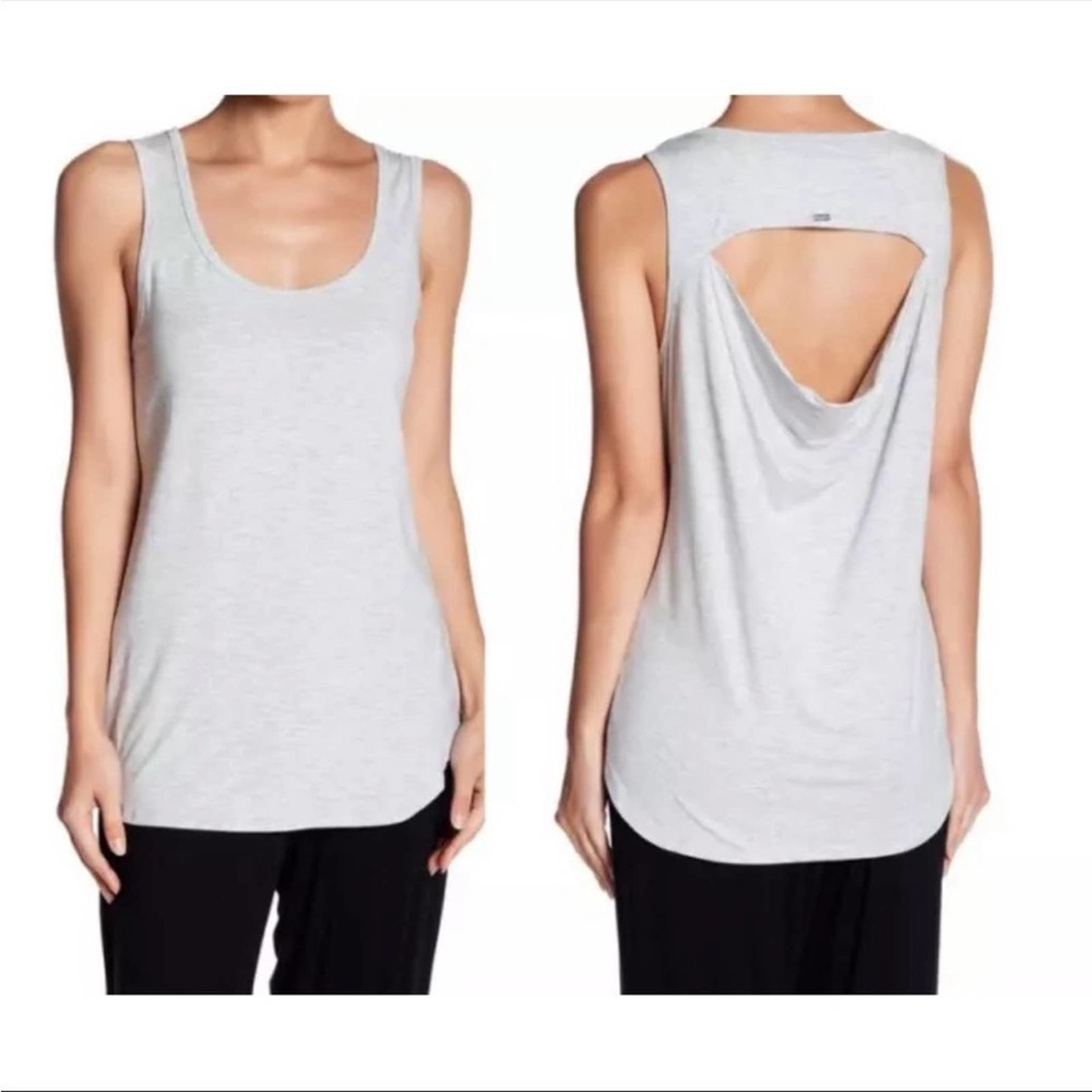 Ugg W Rosie Tank Top, Cut Out Back, Grey Heather, Size M, NWT